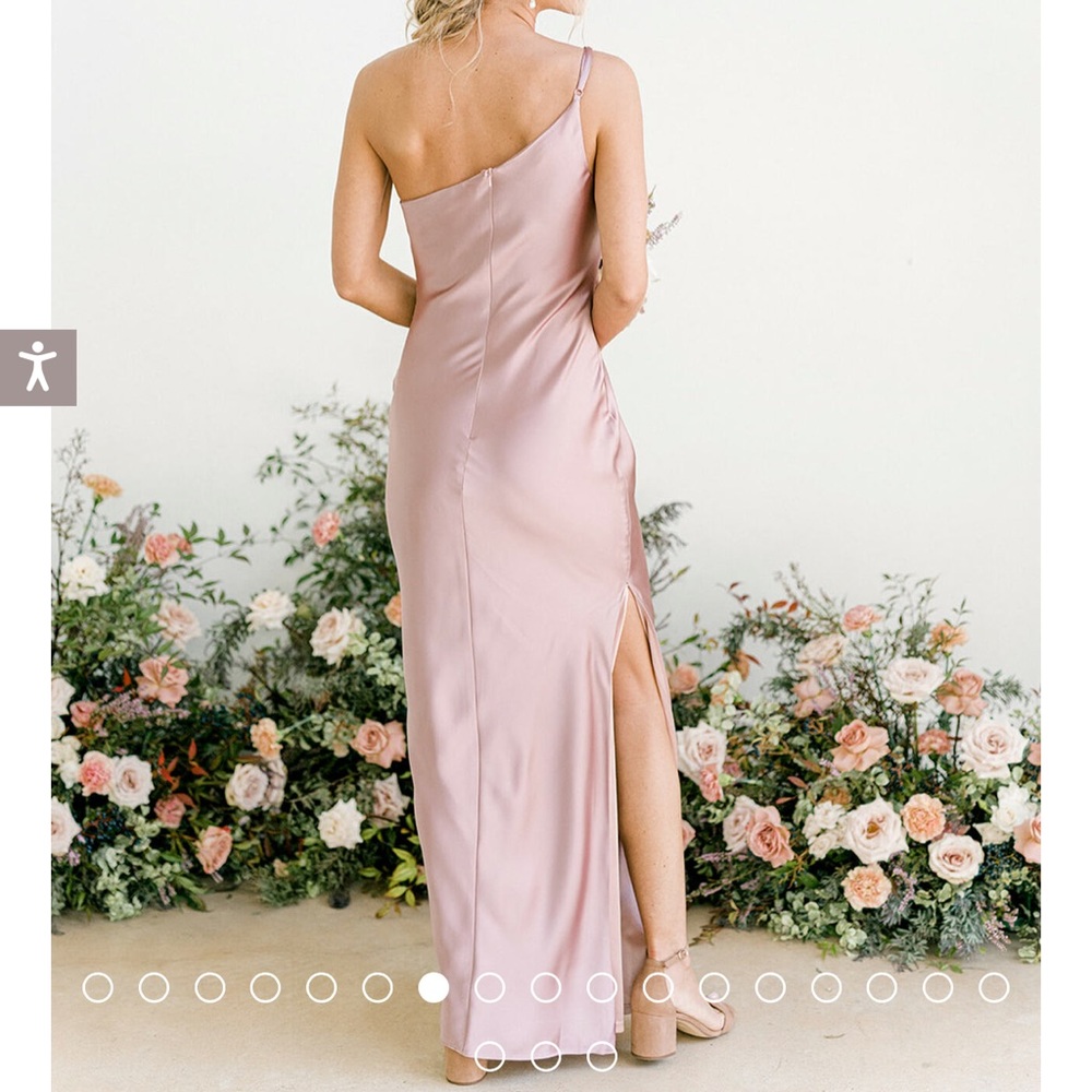 Revelry Jade Satin Dress